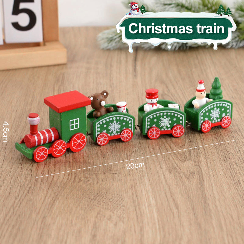 Wooden Christmas Train decoration