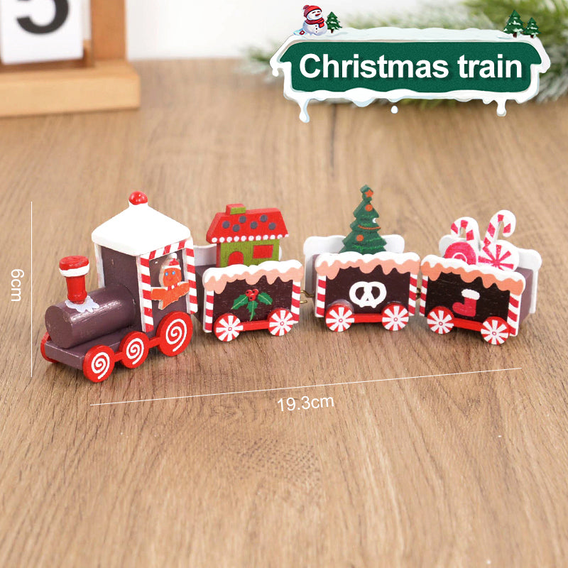 Wooden Christmas Train decoration