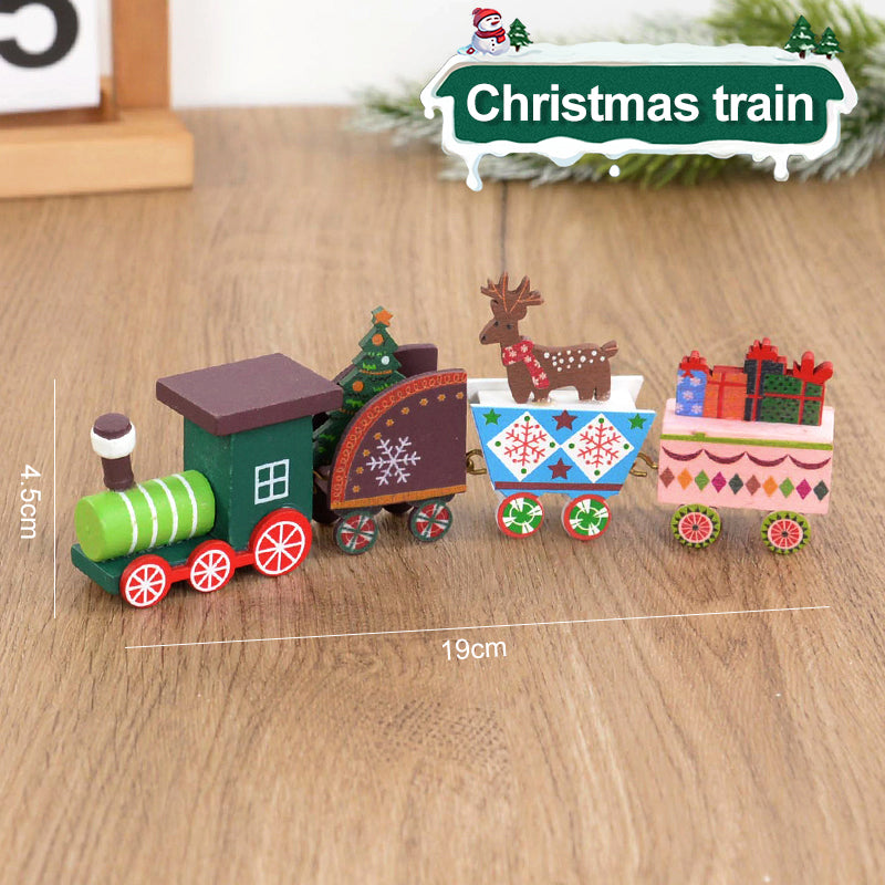 Wooden Christmas Train decoration