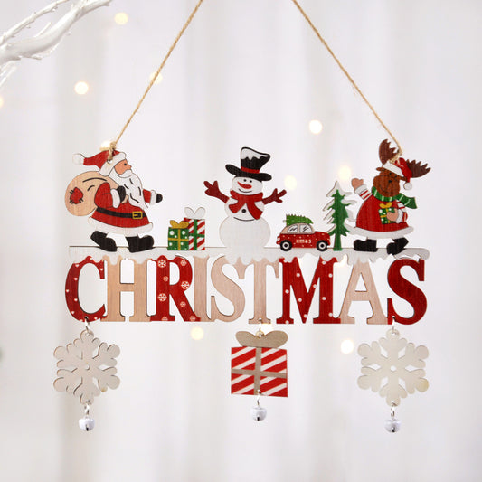 Wooden Christmas Hanging Ornament