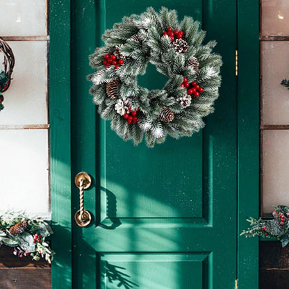 LED Front Door Christmas Wreath