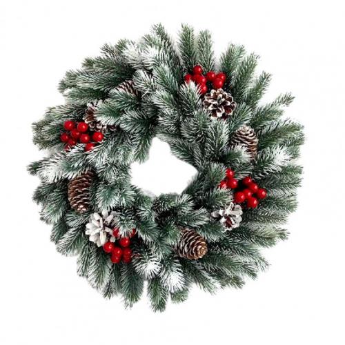 LED Front Door Christmas Wreath