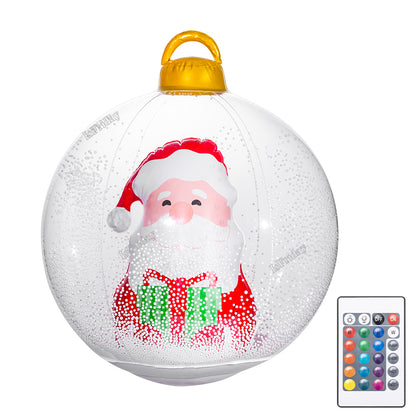 60cm Giant Luminous Inflatable Christmas Balls With Lights