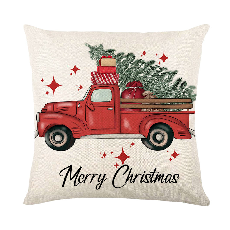 Linen Christmas Pillow Cover